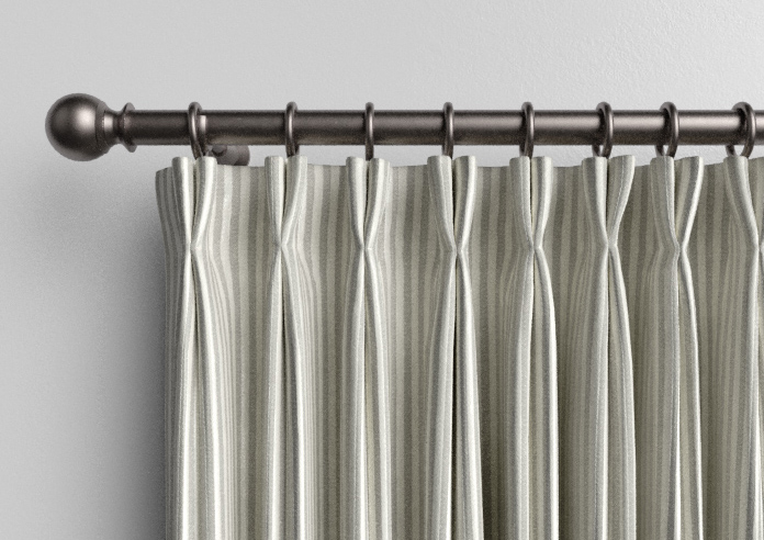 Emily Bond Oscar Stripe, Pebble - Made to Measure Curtains - Image 10